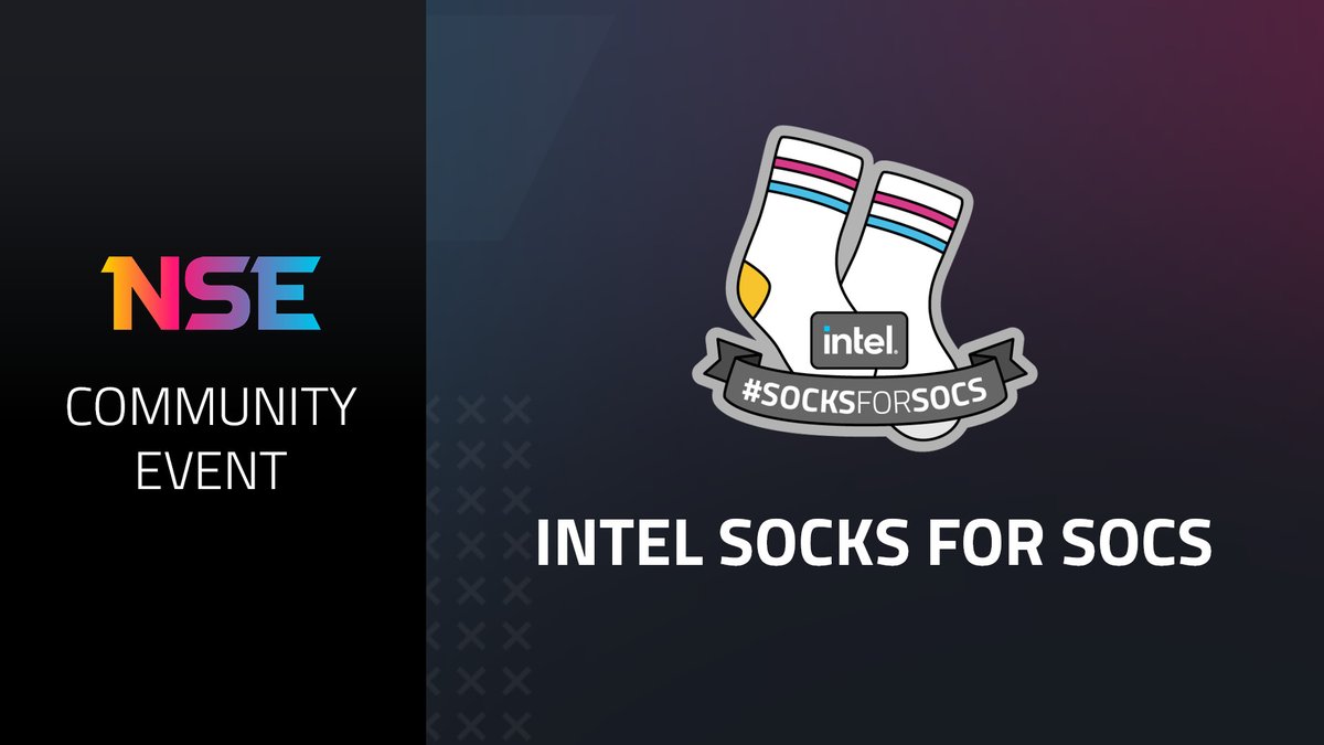 nse_gg's tweet photo. 𧦠Our July @IntelUK #SocksforSocs challenge is for the lovers of crazy socks!
π€ͺ Reply to this tweet with the wackiest socks you own and we will reward our favourite with a supply of Intel x NSE socks for the whole society.
π
Deadline: Tuesday 19th https://t.co/hHTXyt2Q8F