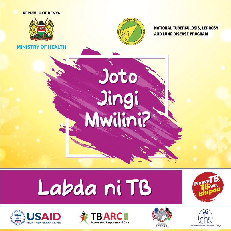 NTLDKenya's tweet photo. Did you know fever is one of the cardinal signs of TB? Visit the nearest health facility for TB screening today. #EndTB #LabdaniTB https://t.co/5B7szdpgqj