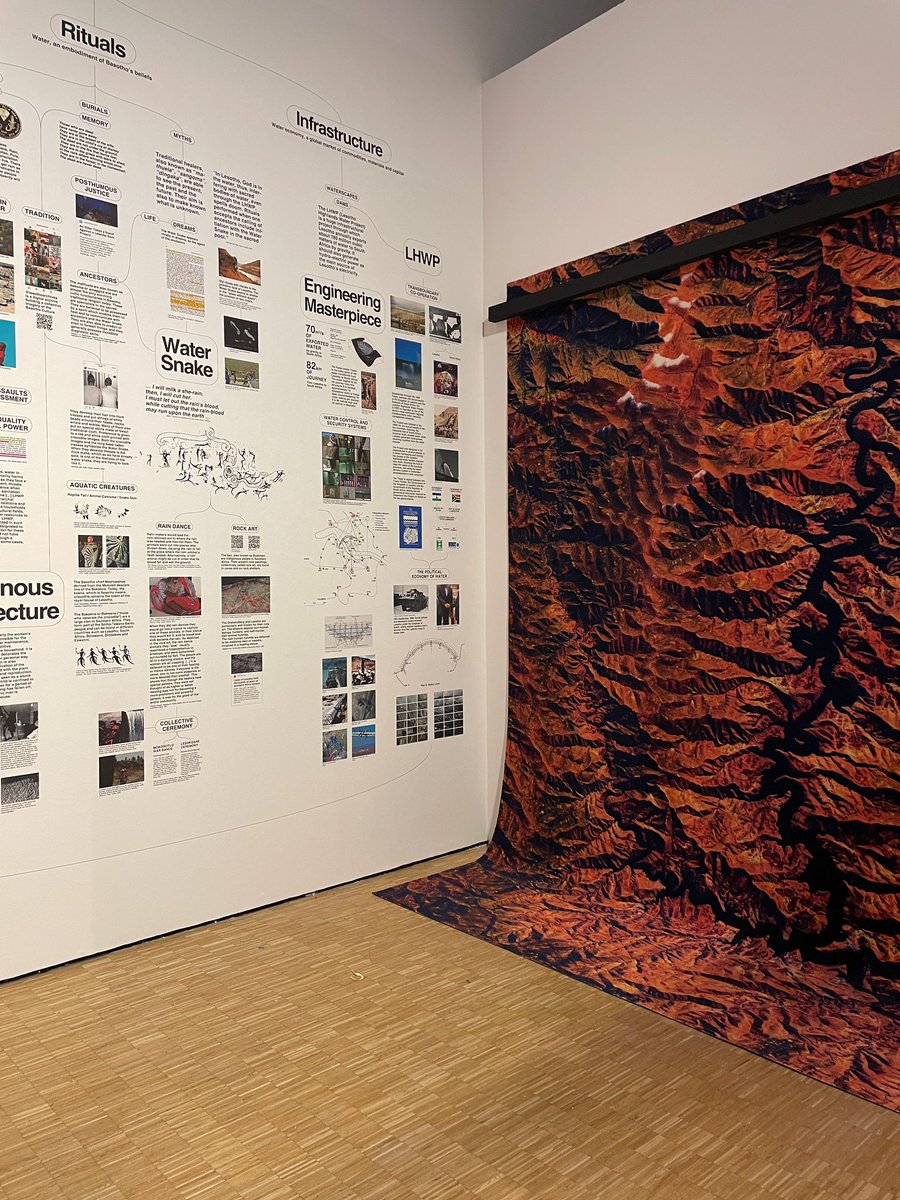 Last preparations for the stand of #Lesotho at <a href="/triennalemilano/">Triennale Milano</a>, which starts tomorrow - first time Lesotho is represented with a handful of other African countries - the stand is centered on #water as the defining element of local  culture, landscape and economy -PA #Lstwitter