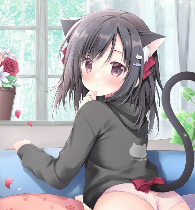 ご主人まだ帰って来ないにゃあ‥‥ 