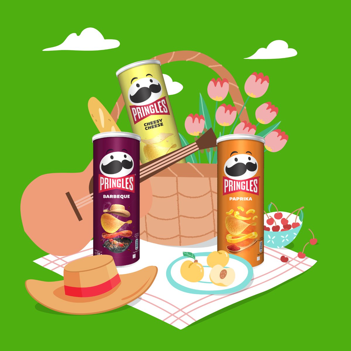 pringles_TR's tweet photo. 🧺☀️ «Hadi en sevdiğimiz Pringles çeşidini alıp pikniğe gidelim» dediğin arkadaşını yoruma etiketle! 👫 Bir de piknik için yer önerisinde bulunursan süper olur! 🙃 #İkonikLezzetYeniİmaj #PringlesTürkiye #Pringles #patatescipsi #cips https://t.co/7qqYjtdFVC