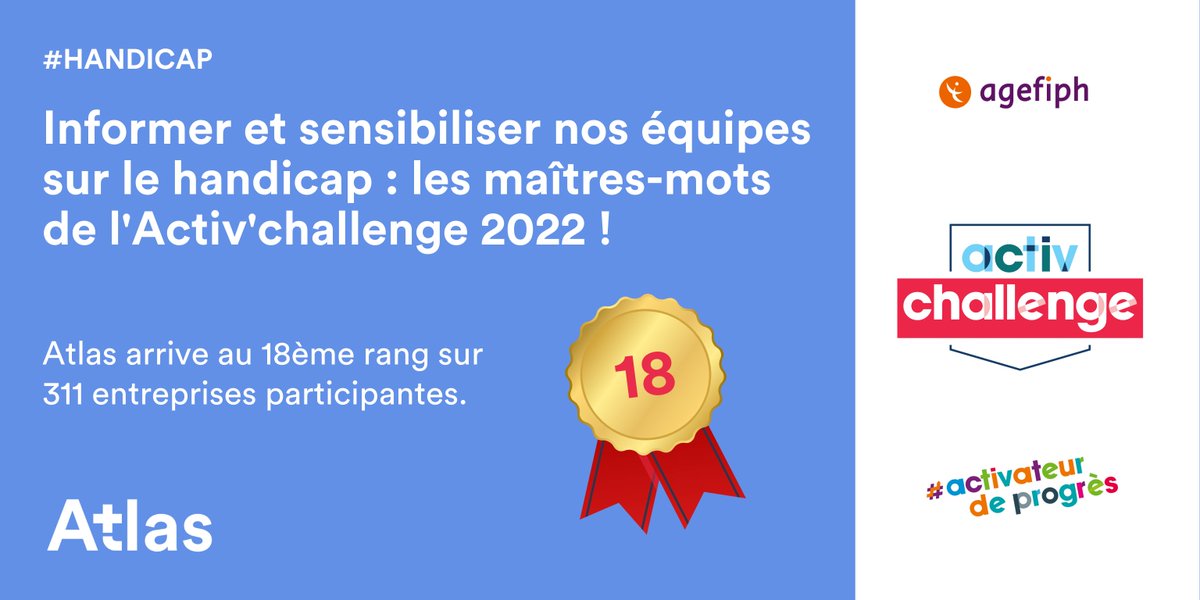 #Handicap | <a href="/Agefiph_/">Agefiph</a> nous a proposé de participer à l’Activ’ Challenge, un concours qui à travers une multitude d'épreuves sensibilise à la thématique du handicap au travail.