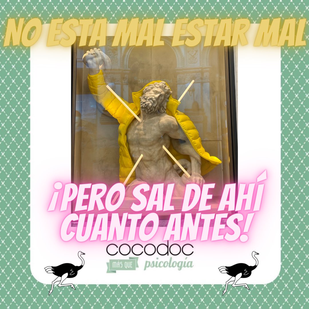 _cocodoc's tweet image. Nos pasan cosas y podemos aprender a abrazar nuestra tristeza 😞. 
Peeeeeero lo más sano es sentirnos bien. Hay diferencia. De salud. La desidia como modo de vida puede llevar a cronificar estados de ánimo menos sanos . Haz lo que puedas, pero hazlo.
#cocodocpsicología