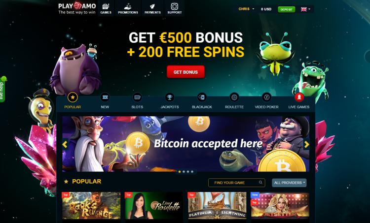 Claim a 4000 no deposit free spin bonus from Playamo online casino