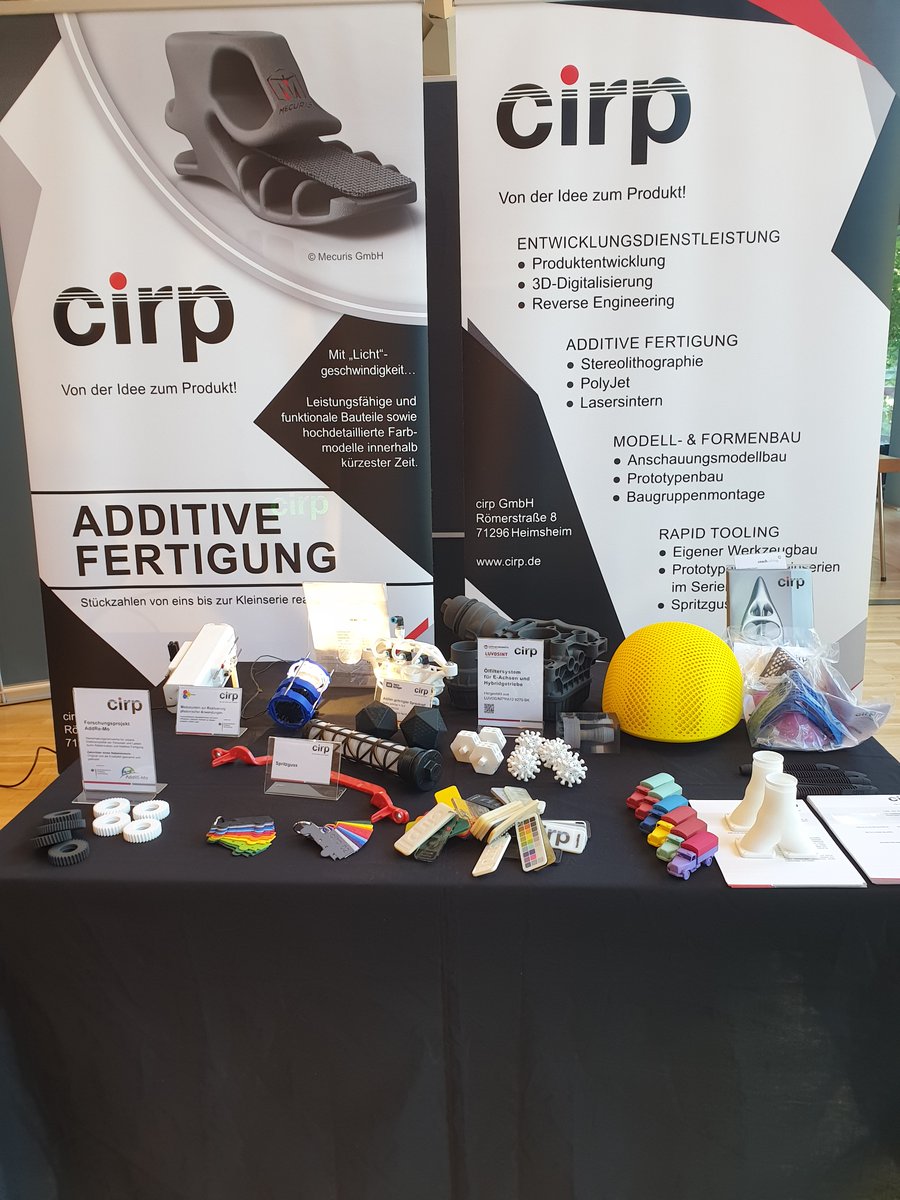 CirpGmbh's tweet photo. @CirpGmbh meldet sich heute aus #Wernau auf dem 17. Coachulting Forum mit Innovationen aus der #Forschung &amp; im Bereich der Produktentwicklung und Kleinserienfertigung! 
Wir sind am Stand H.B5 und freuen uns auf Euren Besuch! 
#additivemanufacturing #additivefertigung #3Dprinting https://t.co/xtU0JKJpuV