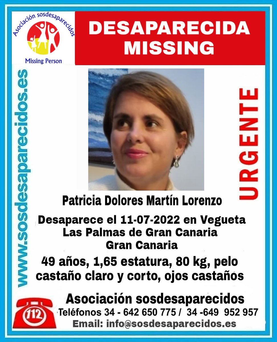 🆘 DESAPARECIDA
🟠 Alta vulnerabilidad
#desaparecido #sosdesaparecidos #Missing #España #LasPalmas #GranCanaria