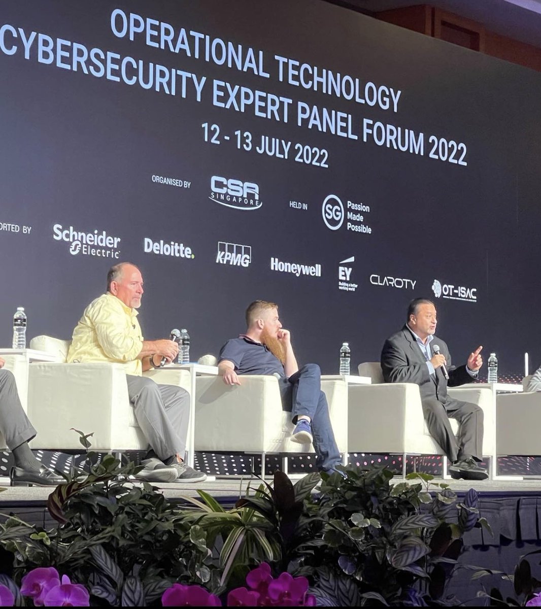 Marco (Marc) Ayala (@ics_scada) on Twitter photo Passionate about ICS incident response panel <a href="/SCADAhacker/">SCADAhacker</a> <a href="/RobertMLee/">Robert M. Lee</a> <a href="/CSAsingapore/">CSA</a> #otcep | …person on right is making a point 😁 Passionate about ICS incident response panel <a href="/SCADAhacker/">SCADAhacker</a> <a href="/RobertMLee/">Robert M. Lee</a> <a href="/CSAsingapore/">CSA</a> #otcep | …person on right is making a point 😁