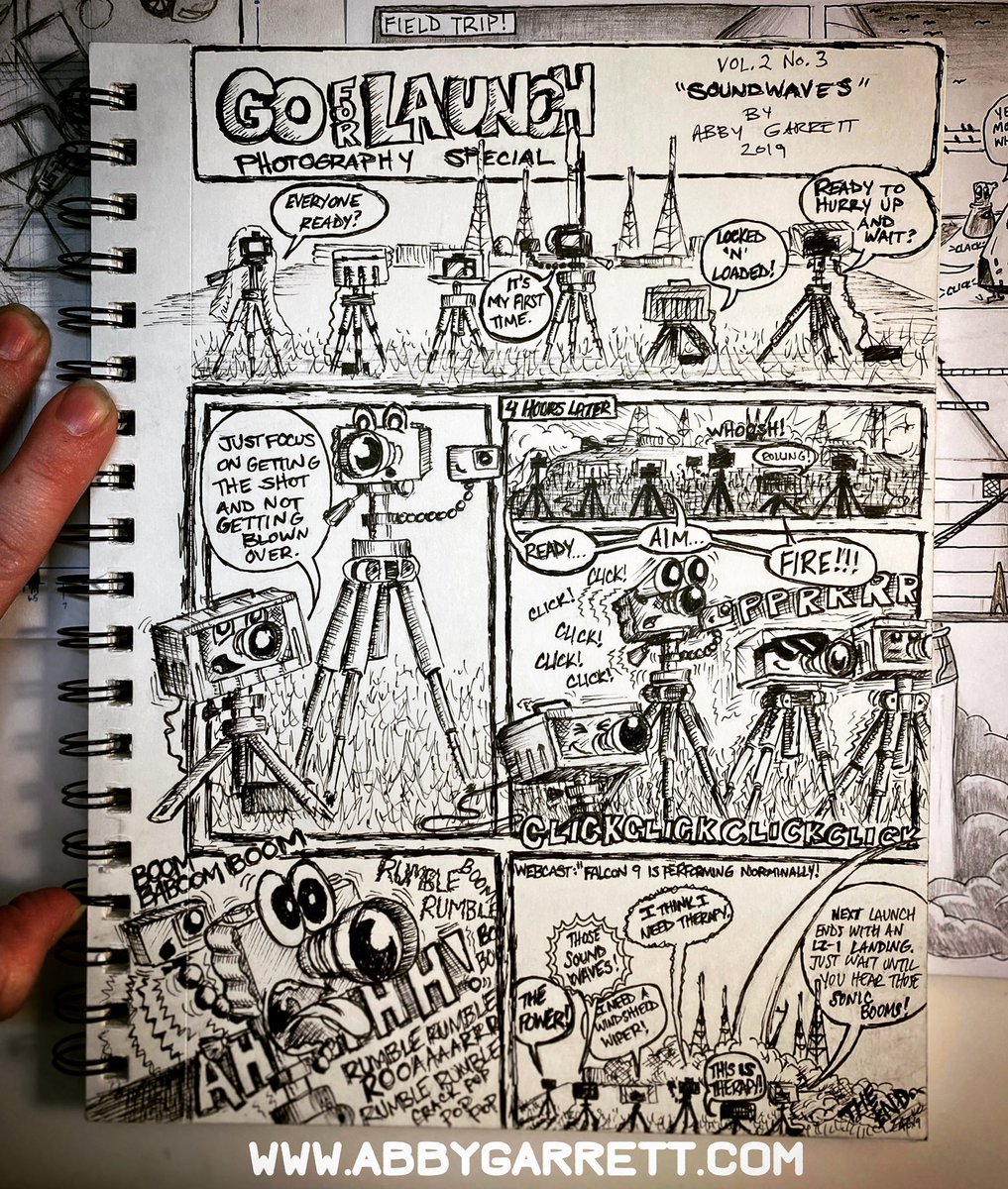 abbygarrettart's tweet photo. Cameras & Rocket Launches…
📸🚀🎥
Tag your favorite launch photographers in the comments!
#goforlaunchcomics #comix #launchphotography #spacex
#rocketlaunch https://t.co/sAfO4z1ceT