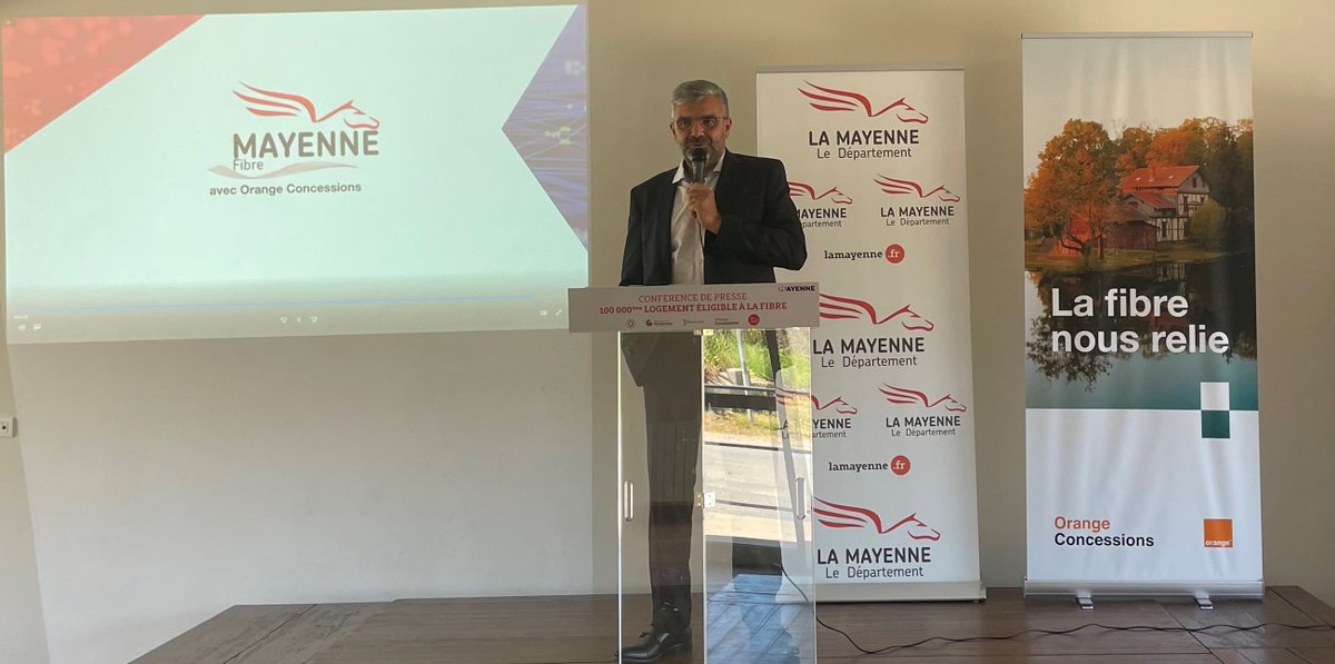 MayenneFibre's tweet photo. 🎆 Hier, nous fêtions les 100 000 logements éligibles à la fibre via notre réseau 🎆

L'occasion de partager les témoignages d'un habitant et d'une entreprise de La Bigottière pour qui la #Fibre a changé leur quotidien

▶️Testez votre éligibilité : https://t.co/YuYkz2JNMy https://t.co/wBnW7R6l8n