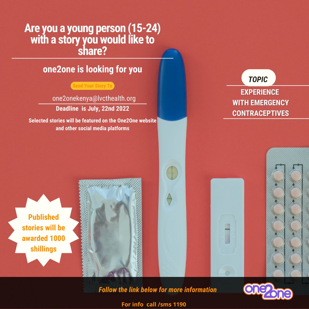 one2oneKE's tweet photo. one2one youth is giving you an opportunity to share your personal human interesting story and win prices for the best published articles. Follow the link to get the guidelines. Call or SMS 1190 for more information
https://t.co/OyWNyV7tck https://t.co/bHlXRpDZOc