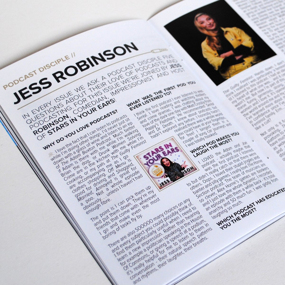 podbible's tweet photo. Our Disciple for Issue #021 is the brilliant @JessieRobinson of  @StarsInYourEars! Take a look at her answers to our 5 podcasting questions!

Have a read: https://t.co/EsPoPIWFwB 

#podcast #podcasting #podlife #podernfamily https://t.co/aZR6NI833c