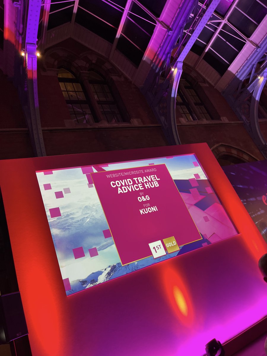OandG's tweet image. Great night @The_TMAs last night, picking up a 1st, 2nd and 3rd place for our website and campaigns for @KuoniTravelUK and creative agency of the year. Big thanks to @harveydean &amp;amp; @Degsy_DJ for the opportunity and support! #TTMA2022