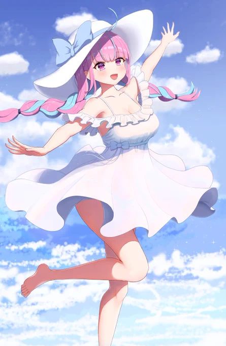 海辺にあくたん
#あくあーと 
