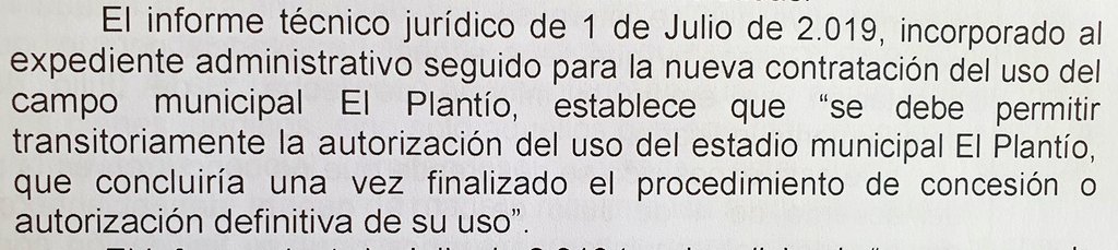 danidelarosa's tweet photo. Y otra denuncia más que acaba archivada por la justicia. 

La concesión demanial de El Plantío  ha sido no sólo absolutamente legal sino ejemplar para otros Aytos.

A pesar del empeño de algunos por frenar y desgastar al gobierno, nosotros seguiremos poniendo a #BurgosPorDelante. https://t.co/9FnPQ5BZFC
