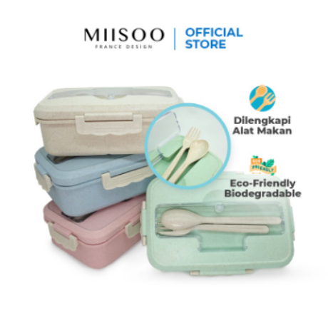 Cek Miisoo Lunch Box Set Kotak Bekal Makan Jerami Gandum kotak makan Anti Tumpah Free Sendok dan Garpu dengan harga Rp19.900. Dapatkan di Shopee sekarang! shope.ee/403Hkh34Dq
