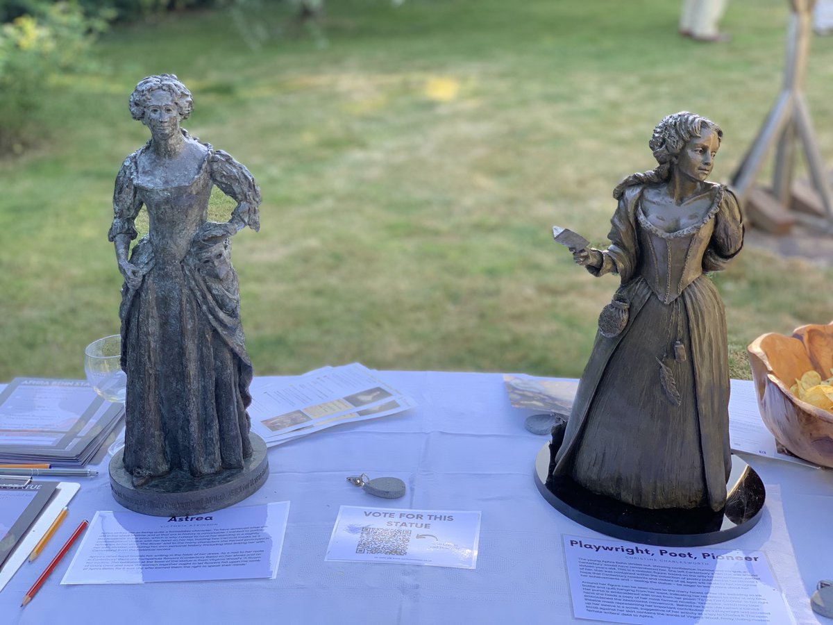 ⁦<a href="/CantburyPlayers/">Canterbury Players</a>⁩ performing Aphra Behn’s play #The AmorousPrince 351 years after its last performance, and maquettes of her statue which we the public can choose which one we want ⁦<a href="/GylesB1/">Gyles Brandreth</a>⁩ ⁦<a href="/NadineDorries/">Rt Hon Nadine Dorries</a>⁩ ⁦<a href="/benfitter/">Ben Fitter-Harding</a>⁩ ⁦<a href="/RachelCarnac/">Rachel Carnac FRSA</a>⁩ ⁦