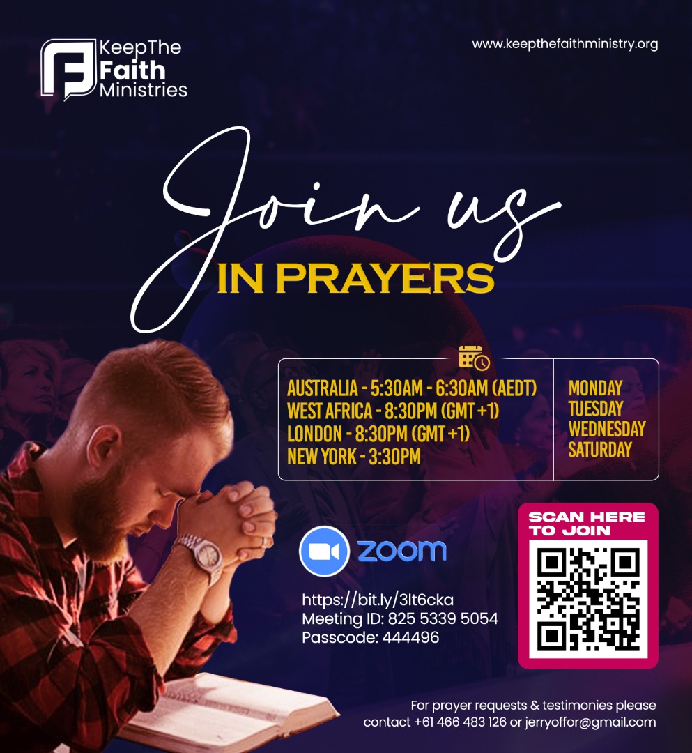 KTF_Ministries's tweet photo. Welcome to our ONLINE prayer ROOM. Is there any challenge YOU are FACING right NOW OR DO you NEED SPIRITUAL EMPOWERMENT - HERE is YOUR answer. Prayer Zoom Link - Join Prayer Meeting
https://t.co/tH59swVCSP...
Meeting ID: 825 5339 5054
Passcode: 444496 https://t.co/Z1J505fbRs