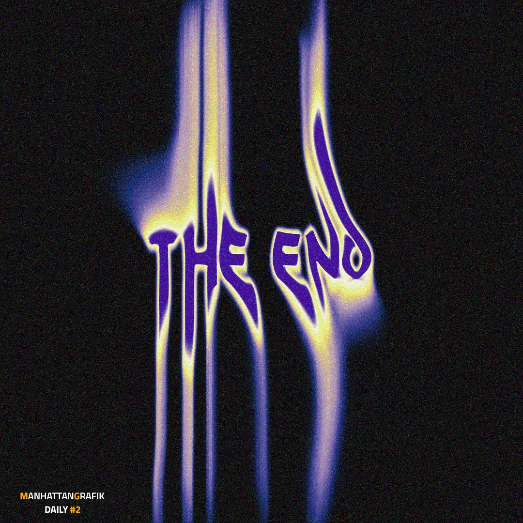 ManhattanGrafik's tweet photo. The End | Daily Design #2 https://t.co/T6PJLrBpmB