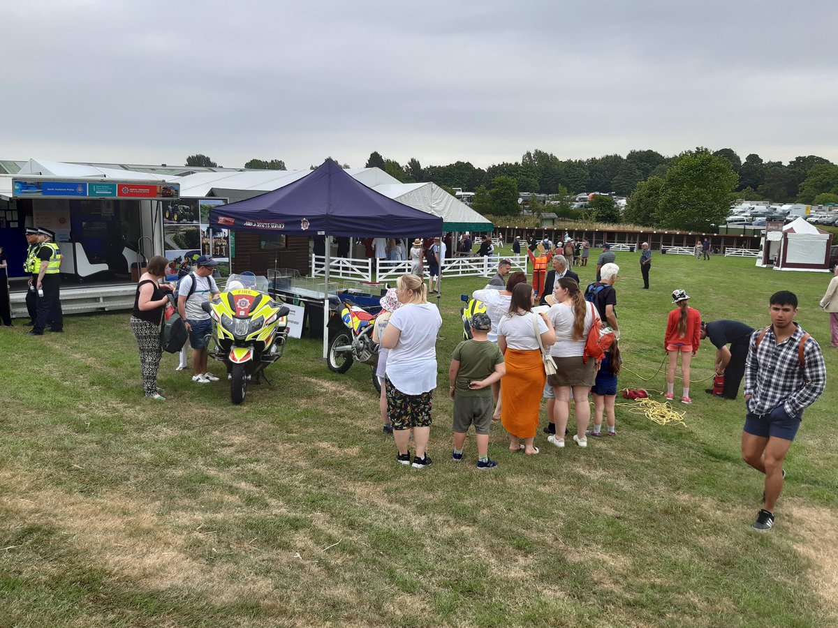 It's starting to get busy <a href="/greatyorkshow/">Great Yorkshire Show</a> come down and join in the fun with <a href="/FireBikeNY/">FireBike</a> <a href="/NorthYorksFire/">North Yorkshire Fire & Rescue Service</a> <a href="/northyorkspfcc/">Office for Policing, Fire, Crime & Commissioning</a> <a href="/BikeSafeNYP/">BikeSafe NYP</a> <a href="/BikeSafeUK/">BikeSafe UK</a>