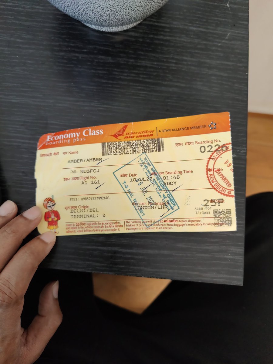 ambersingh88's tweet photo. @airindiain Here is my boarding pass https://t.co/HAwJyDKvX8