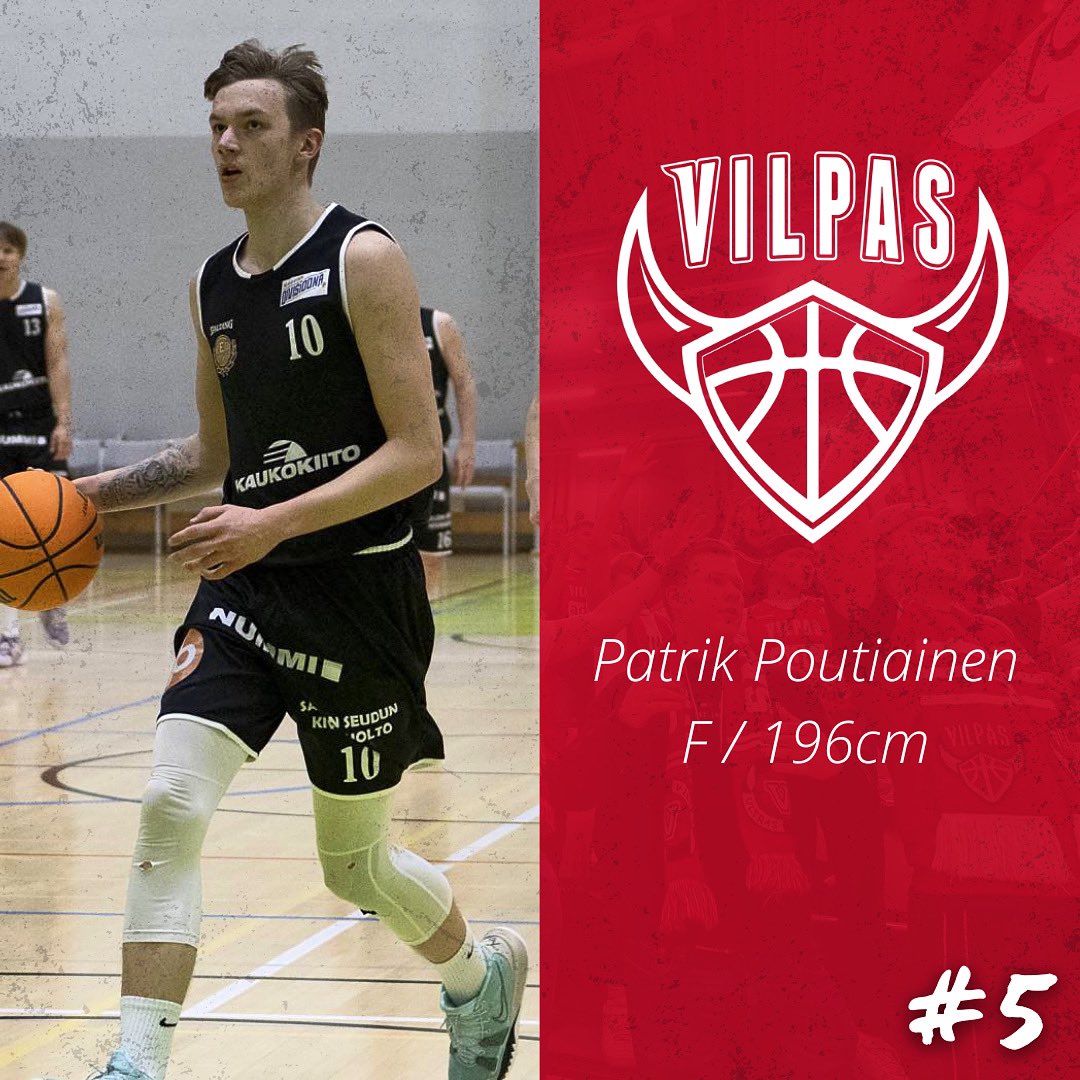 ✍🏻 Patrik Poutiainen mukaan Vilppaan liigaryhmään

Lue koko uutinen ➡️ vilpasvikings.fi/2022/heinakuu/…

Tervetuloa jengiin, Pate! 🔴⚪️

#vilpasvikings #korisliiga #M1BD