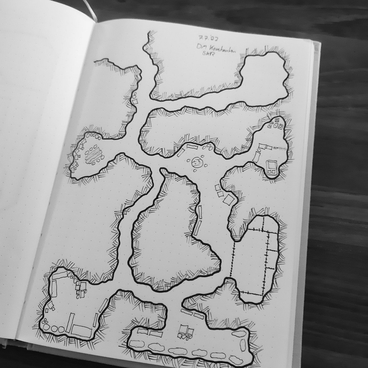 Karten malen üben für #Rollenspiel #cartography #rpgmap