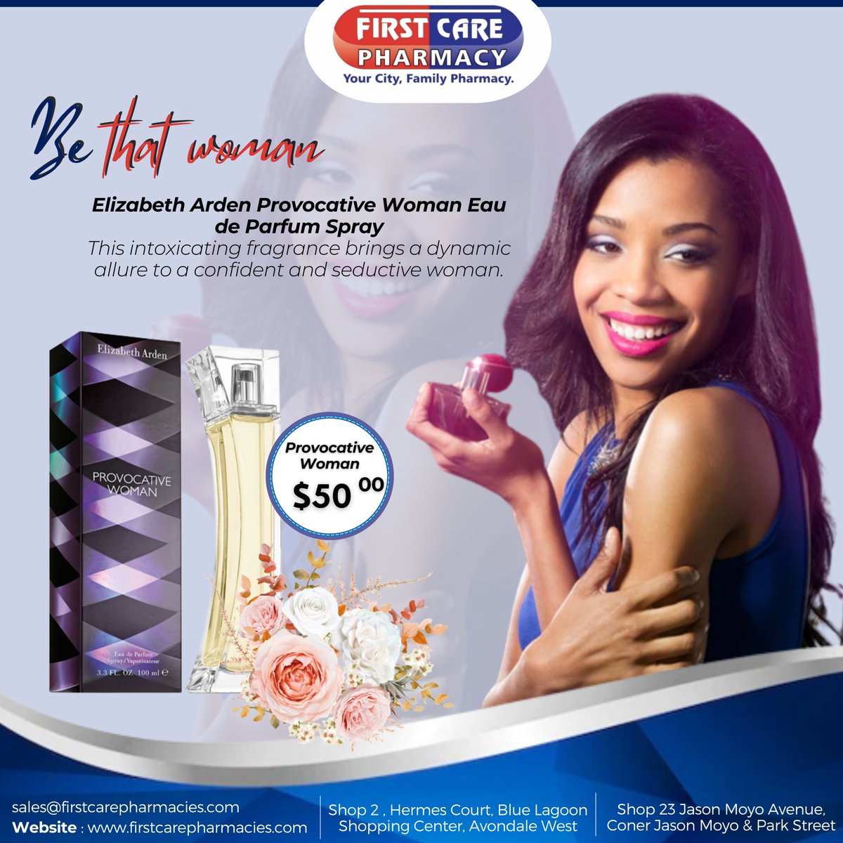 fcpharmacies's tweet photo. BE THAT WOMAN
Elizabeth Arden Provocative Woman Eau de Parfum Spray is an intoxicating fragrance brings a dynamic allure to a confident and seductive woman. Ladies come grab yours!
#bethatwoman,#intoxicatingfragrance,#ElizabethArden,#provocativewoman
#firstcarepharmacy https://t.co/JhXGLqNx0p
