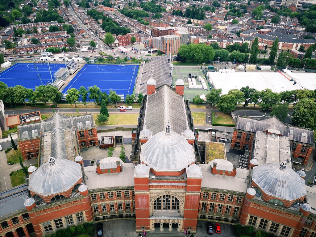 Think I've got the best view of all of the Birmingham 2022 Commonwealth Games hockey pitches!
The games on campus are going to be so exciting! #B2022