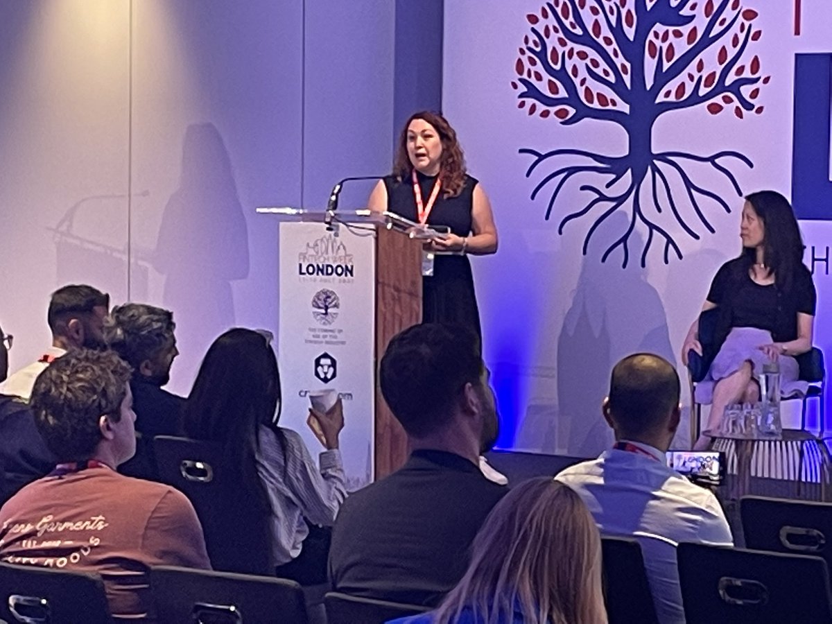 FINTECHCircle's tweet photo. 🎥 @elementaryb4MME Karen Rudich pitching live at “The FINTECHCircle Angel Investor Network”
@ at London Fintech Week
Avoid Risk!!! …With Sherloc mitigate your risks!!!
#fintechcircle #ftwlondon #insurtech https://t.co/FD9lrUDZpb