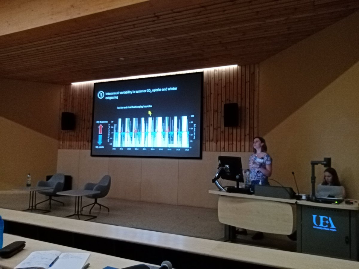 Sian Henley (@drsianhenley) on Twitter photo Great to see <a href="/Elise_Droste13/">Elise Droste</a> showing the latest results from #Rothera #Antarctica on air-sea #CO2 fluxes & #carbon cycling at <a href="/ORCHESTRAPROJ/">ORCHESTRA PROJECT</a> <a href="/RoSES_ocean/">RoSES</a> science meeting in Norwich! Great work Elise, looking forward to chatting more over coffee! <a href="/ueaenv/">UEA School of Environmental Sciences</a> <a href="/Bonner_Lab/">Bonner Lab</a> <a href="/BAS_News/">British Antarctic Survey 🐧</a> Great to see <a href="/Elise_Droste13/">Elise Droste</a> showing the latest results from #Rothera #Antarctica on air-sea #CO2 fluxes & #carbon cycling at <a href="/ORCHESTRAPROJ/">ORCHESTRA PROJECT</a> <a href="/RoSES_ocean/">RoSES</a> science meeting in Norwich! Great work Elise, looking forward to chatting more over coffee! <a href="/ueaenv/">UEA School of Environmental Sciences</a> <a href="/Bonner_Lab/">Bonner Lab</a> <a href="/BAS_News/">British Antarctic Survey 🐧</a>