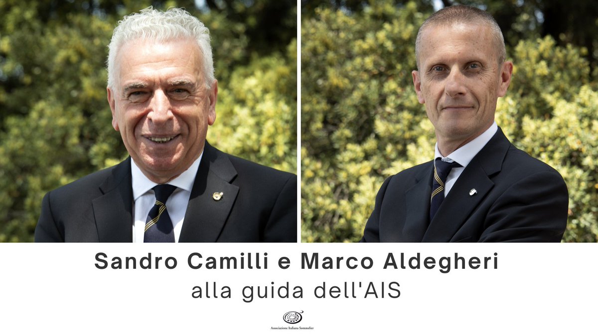 Sandro Camilli di <a href="/UmbriaAis/">Ais Umbria</a> e Marco Aldegheri di <a href="/AisVeneto/">AIS Veneto</a> sono stati eletti, rispettivamente, Presidente e Vicepresidente nazionale #aisitalia. Auguri di buon lavoro a entrambi!