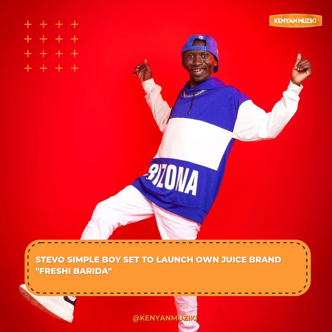 KenyanMuziki's tweet image. Stevo Simple Boy set to launch own juice brand &quot;Freshi Barida&quot;

Congratulations @stevosimpleboy8 and his current management @mibafrica 👏🏿👏🏿

#updates #simpleboy #stevosimpleboy #KenyanMuzikiUpdates