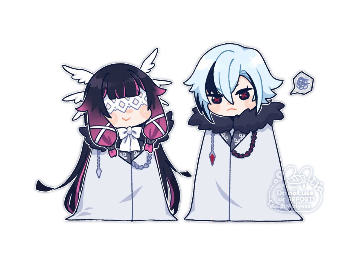 Nialysss's tweet image. I'm just so in love with them 😭😳💜

#arlecchino #columbina #damselette #原神 #GenshinImpact