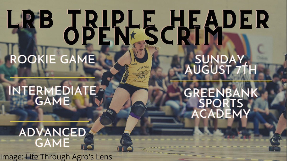 We’re hosting a triple header open scrim next month 🛼 Full information, including how to sign up to skate with us, can be found here: fb.me/e/3B6H87ZzD