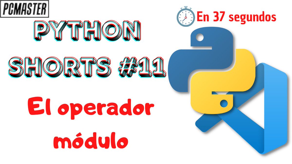 pc_mast3r's tweet image. El operador MÓDULO - Python Shorts #11 youtu.be/PnAot_oNSAE a través de @YouTube #python #shorts #programacionfacil #codigo #code #Easy