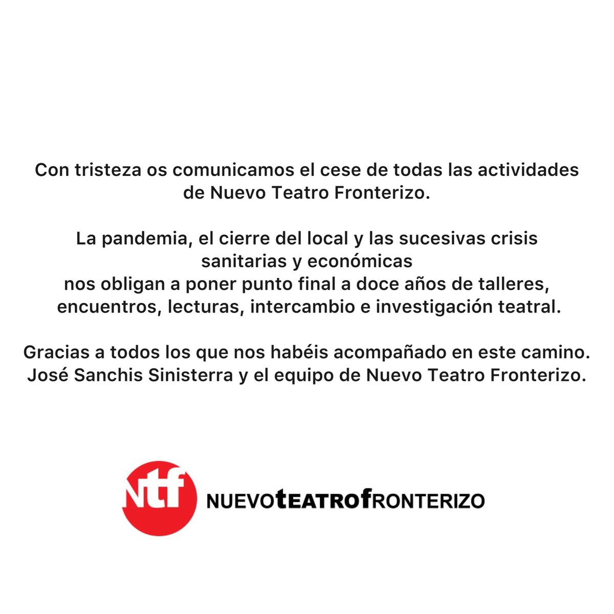 Nuevo Teatro Fronterizo tweet media