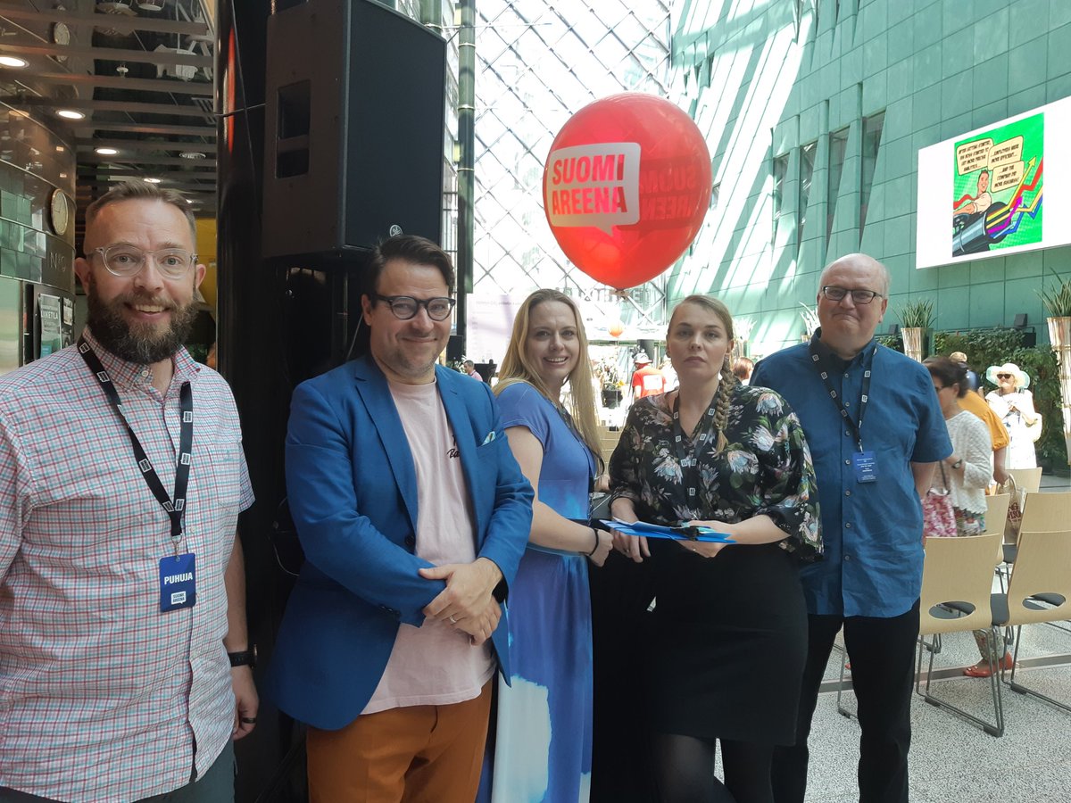 Mitä voimme tehdä, jotta maapallo voisi paremmin? #SuomiAreena tänään 12.7. klo 13 BEPOP-lavalla ja netissä  mtv.fi/sarja/suomiare… . Keskustelemassa <a href="/ilarisaaksjarvi/">Ilari E. Sääksjärvi</a> <a href="/VilleNiinisto/">Ville Niinistö</a> @juuraikko <a href="/NuppuStenros/">Nuppu Stenros</a> @hannusalmi