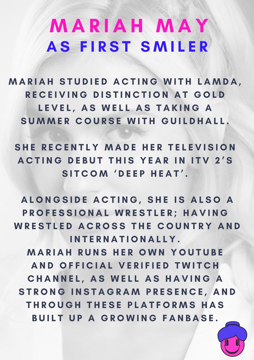 Faithful_Films's tweet photo. ✨ Introducing our FIRST SMILER ✨ 
🎥🙌🏼

Mariah is an actress and professional wrestler, having wrestled all over the world &amp; recently had her TV Acting debut on ITV2’s #deepheat
 “Slowly…. Maaaaaddnessssss” 👵🏼🤘🏼
@thegrannydj #thegrannydj @MariahMayx https://t.co/fBX9ez11rn