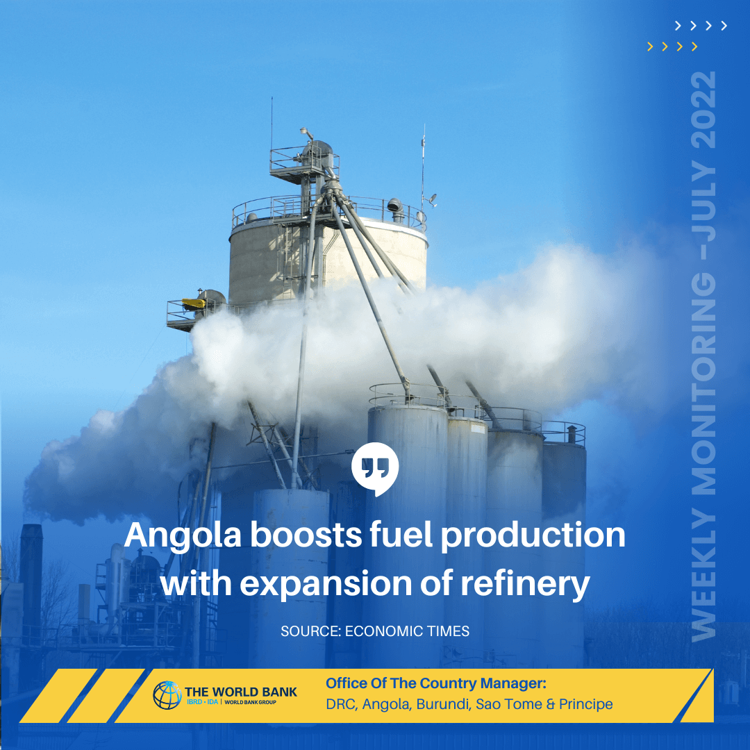 AlbertZeufack's tweet photo. Angola recently opened a new plant that will increase the country’s fuel production to 1 580 000 liters a day. This will reduce the dependency on fuel imports by 15%.The country plans to build 3 more refineries in the next coming years. #Afronomics https://t.co/2osKsBpQtr