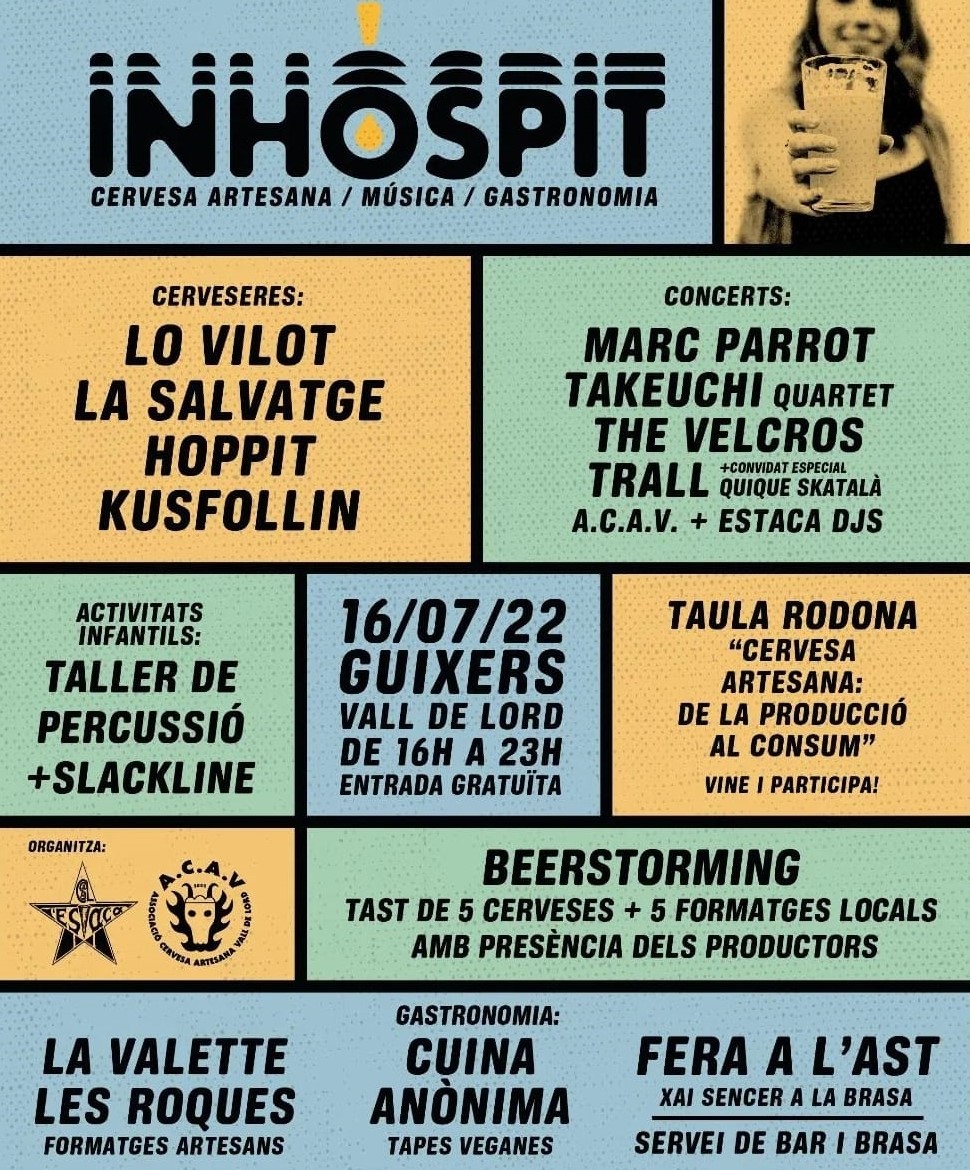 Productedaqui's tweet photo. Aquest dissabte 16/07 ens veiem a #Guixers a #Inhospit #cervesartesana #musica #gastronomia amb producte agroalimentari local. Festivals amb compromís amb territori! https://t.co/lyUpIzUAn4