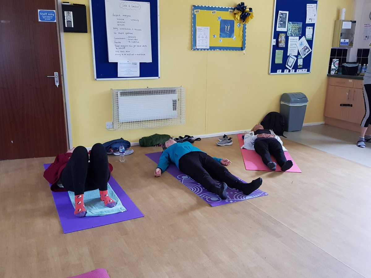 Reminder - Yoga Thursday mornings at 9 30. One lovely hour of 'me time' with gentle exercise and relaxation techniques. Chair based Yoga as well. Free sessions, but a Foodbank donation always welcome.