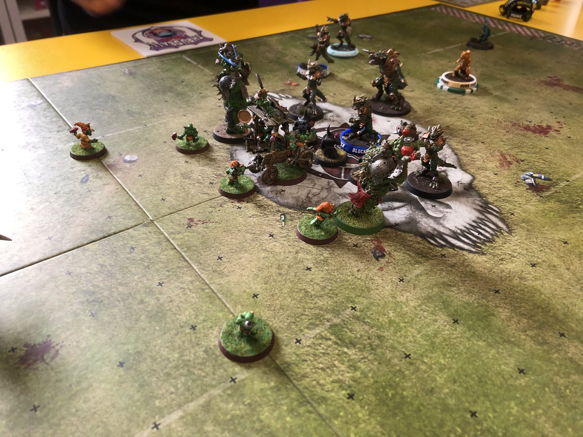 Last nights match at the <a href="/LeicesterBBL/">LBBL</a> saw Varag tear into the Lizards team but alas, in Turn 15 the reptiles managed to Skink in the winner…

The winner of course was #BloodBowl… and Daryl…
