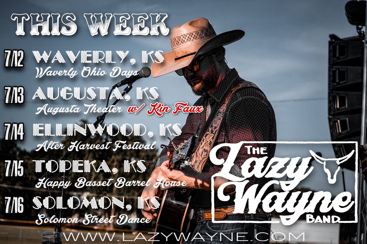 HUGE week in Kansas coming up! Hope we get to see yall out there! <a href="/KinFaux/">Kin Faux Music</a>