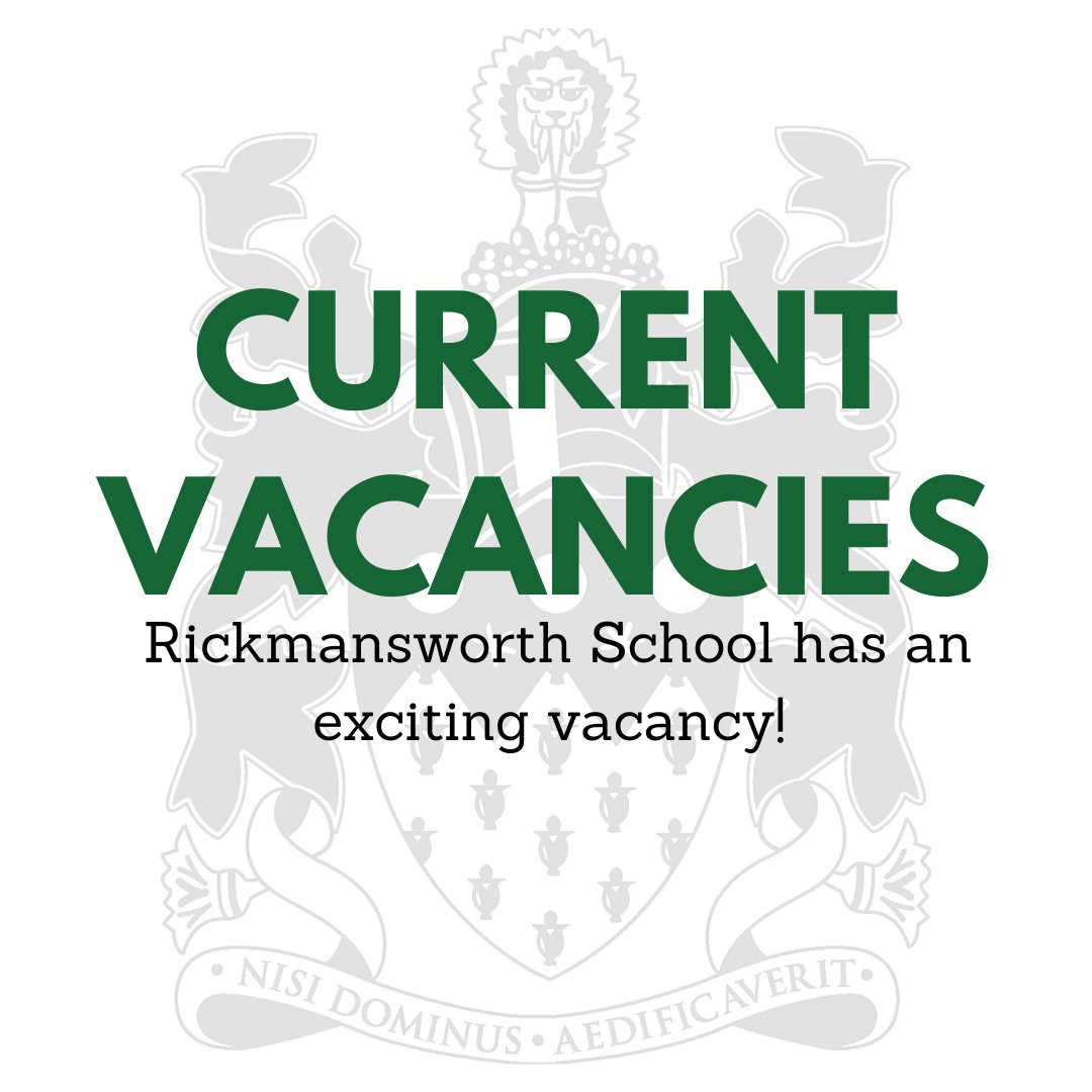 Rickmansworth School on Twitter "Rickmansworth School has an exciting opportunity for a IT