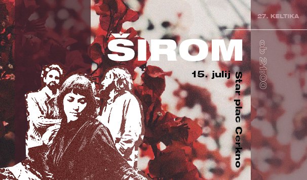 V Cerkno prihaja najbolj samosvoja glasbena zasedba na Slovenskem in tujem = Širom!
Trio, ki igra samosvoj psihadelični imaginarni folk, bo TA PETEK na odru 27. Keltike predstavil skladbe z novega albuma. Vabljeni!
Vstopnice: bit.ly/3agrdws