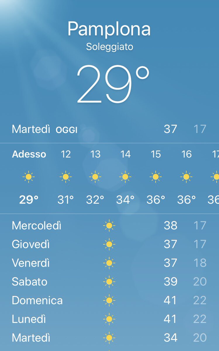 VersoSantiago's tweet photo. ⚠️Attenzione alle temperature estive sul #CaminoDeSantiago. Bere spesso calcolando bene le scorte di acqua in base alla lunghezza del tragitto che stiamo percorrendo. Cercare di partire presto al mattino, evitando così le ore più calde. #Buencamino #peregrinos! https://t.co/UHXkHm0nGC