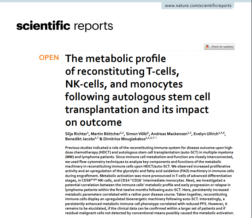 LYM_MM_CONNECT's tweet photo. This recent @NaturePortfolio article provides insight into the role of the reconstituting immune system in #MM &amp; #Lymphoma disease outcomes following #HDCT and auto-SCT.

👉Some interesting early findings here: https://t.co/BpYaMEAFPH

#mmsm #lymsm #MedEd https://t.co/EA7s622Jnk