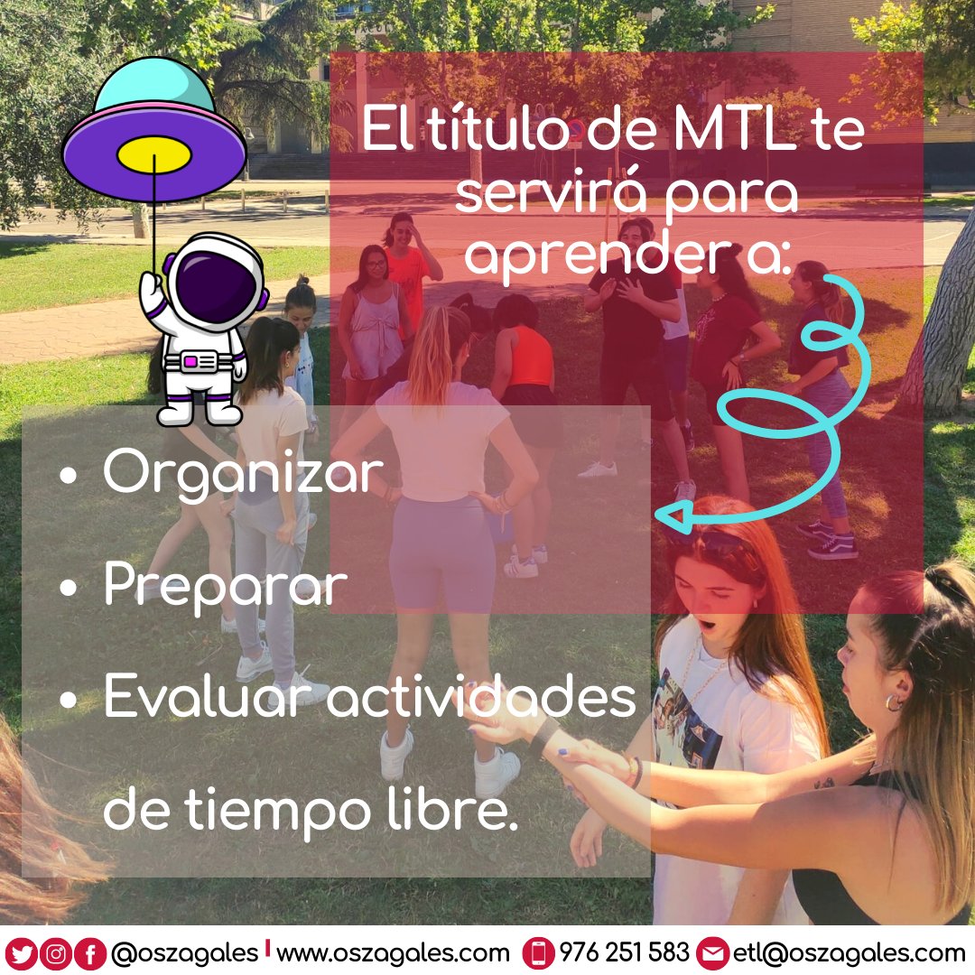 OsZagales's tweet photo. 🌏👉 Todo lo que debes saber sobre el mundo del MTL (Monitor/a de Tiempo Libre)
🧠 Aprendizajes
🔎 Áreas principales de Intervención
✅ Habilidades y aptitudes
 #mtl #educacionnoformal #educaciónnoformal #tiempolibre  #zaragoza #sevilla #málaga https://t.co/pMVmLFZmsh