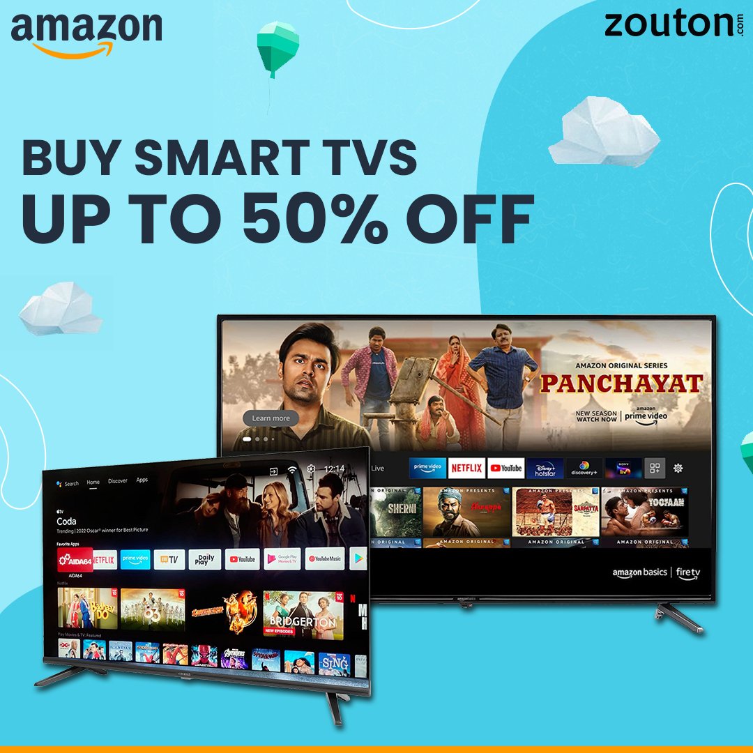 ZoutonUS's tweet photo. Amazon Prime Day has just begun with top of the line savings of up to 70% on all electronics &amp; tech products 📺 ⌚📱

Shop online via zouton &amp; redeem the Amazon digital coupons for an extra discount🎟️ 💸

Avail now: https://t.co/pZ0OkhBOud
.
#AmazonPrimeDay #onlineshopping https://t.co/xSSm09Rhw1