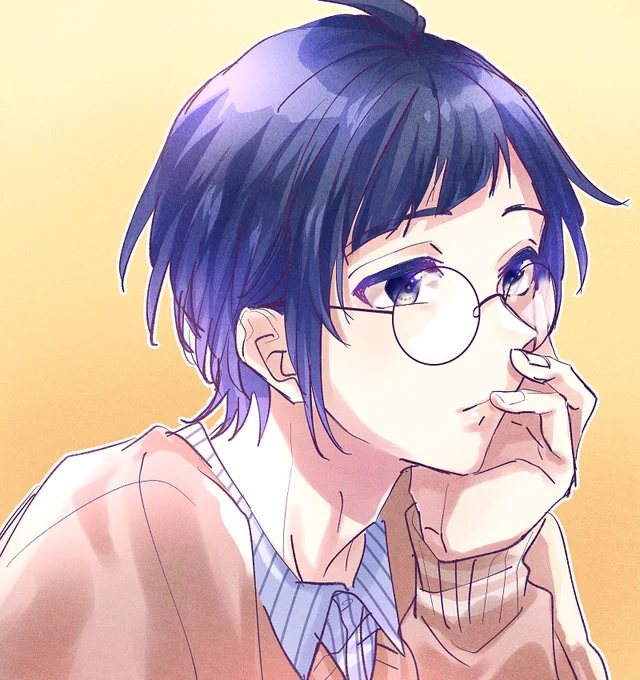 丸眼鏡は正義 #ハニワ美術部   #HoneyWorks 